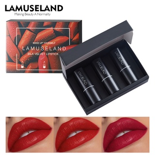 LAMUSELAND ลิปสติกกํามะหยี่กันน้ํา 12 สี  la 11/la12