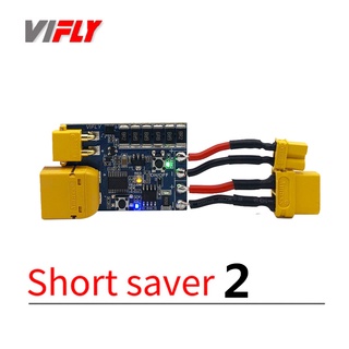 Vifly ShortSaver 2 สวิตช์ไฟอัจฉริยะ 2-6S XT30 TX60 ฟิวส์อิเล็กทรอนิกส์ ป้องกันไฟฟ้าลัดวงจร &amp;amp; กระแสไฟเกิน DIY