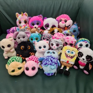 ●มือสอง●ตุ๊กตาตาโต ตุ๊กตาทีวาย (ty beanie boos) ขนาด 6 นิ้ว (15 Cm.) และ 10 นิ้ว (24 Cm.)