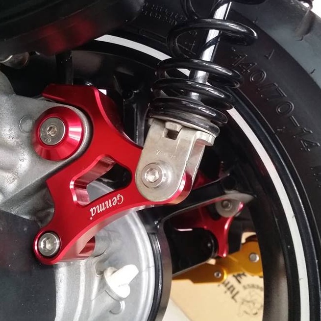 FAKIE ตัวโหลดโช๊คหลัง รุ่น YAMAHA  AEROX155 โหลดโช้ค LEXI125 ปี'14-18 อลูมิเนียม สีอโนไดซ์ไม่ซีดง่าย - รูปที่ 5