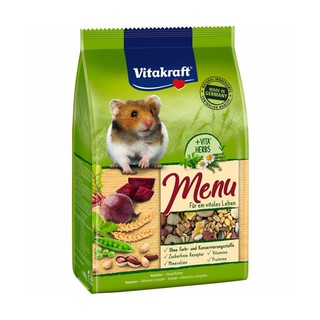 Vitakraft Hamster 400g อาหารหนูแฮมสเตอร์ อุดมด้วยโปรตีนสูง ธัญพืชอบกรอบ