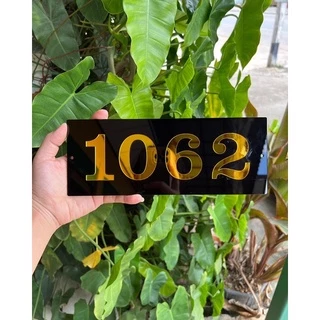 🌈พร้อมส่ง❗️ป้ายบ้านเลขที่ ป้ายอะคริลิค เลขนูน ขนาด 10*25cm. (แจ้งบ้านเลขที่ทางแชท)🔥 #ป้ายเลขที่บ้าน