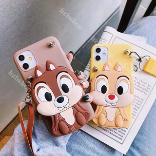 เคสโทรศัพท์ซิลิโคน TPU แบบนิ่ม ลายกระรอก มีกระเป๋าสตางค์ สําหรับ Samsung Galaxy A9 A7 A5 A6 A8 Plus 2018 A7 A5 2017 2016 Note5 Note8 Note9 Note10 Note20 Plus 20Ultra 10Lite Pro A510 A520 A530 A720 A730 A750 A920 เคส