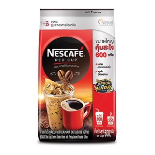 เนสกาแฟ เรดคัพ ถุงใหญ่ 600กรัม &amp; ถุงเล็ก 210 กรัม (Nescafe Red Cup) กาแฟสำเร็จรูป ผสมกาแฟคั่วบดละเอียด ผงชงกาแฟ