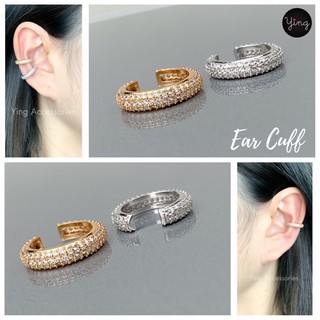 🧡Ear Cuff 🌈 สวยเก๋ งานเพชรละเอียด เกี่ยวหู หนีบหู (1 ชิ้น)