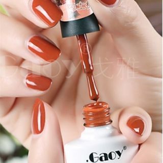 สีเจลกอย gaoy สีส้มอิฐ 10มล. ยาทาเล็บสีเจล