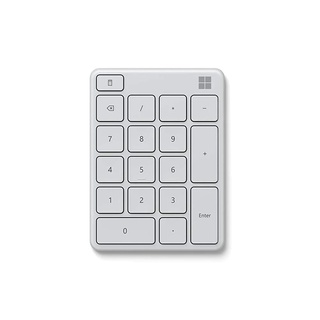 Microsoft Number Pad Bluetooth คีย์บอร์ดตัวเลขไร้สาย เชื่อมต่อผ่านบลูทูธ.(สีขาว)