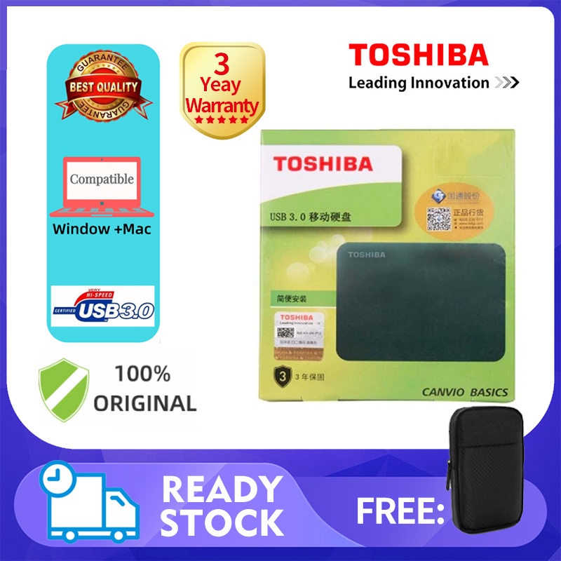 でFREE  Toshiba HDD 2.5 Portable External Hard Drive Hard Disk 2TB/1TB/500G
