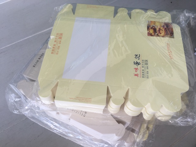 กล่องทาร์ตไข่ สีเหลือง 207 ใส่ทาร์ต2ชิ้น จำนวน50 กล่อง มีของพร้อมส่งค่ะ