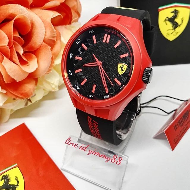 Ferrari Scuderia Pit Crew Silicone Mens Watch