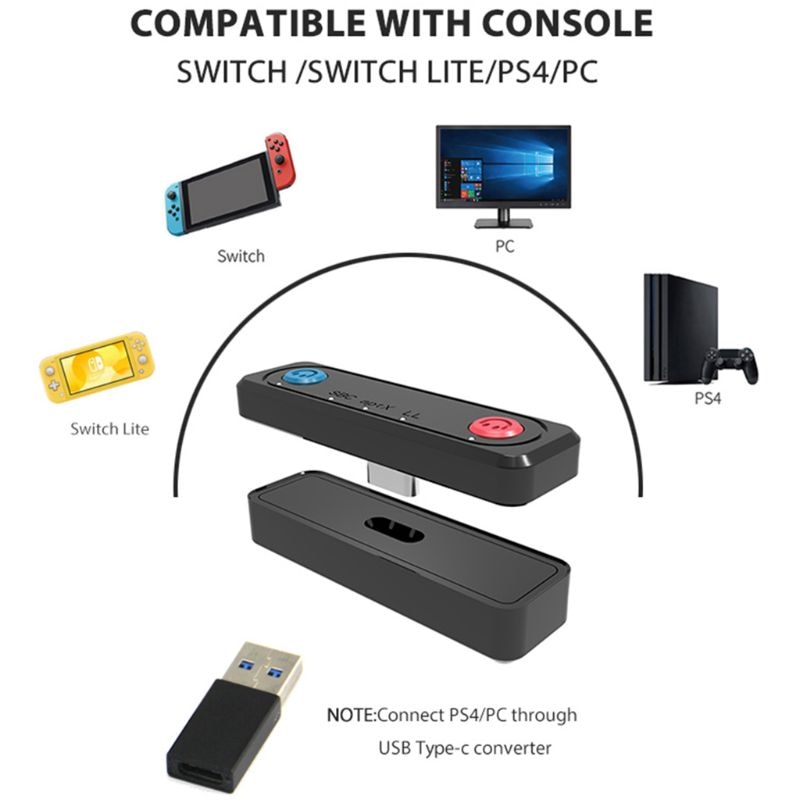 อะแดปเตอร์ส่งสัญญาณเสียงบลูทูธไร้สาย Usb Type C สําหรับ Ns Switch ...
