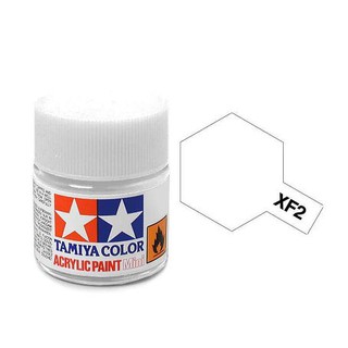 สีสูตรน้ำทามิย่า Tamiya Acrylic XF2 Flat White 10ml