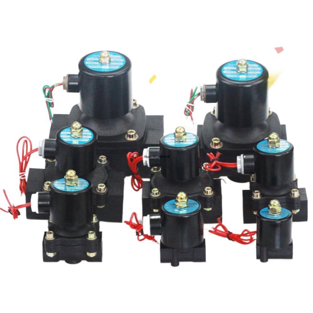 2W Engineering Plastic Electric Solenoid Valve Electromagnetic Valve Normally Close DN8 DN10 DN15 DN