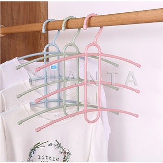 YUANTA ไม้แขวนเสื้อ ก้างปลา ไม้แขวน 3 ชั้น  ไม้แขวนเสื้อ Portable Hanger