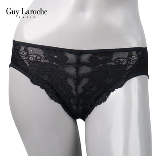 GUY LAROCHE กางเกงในเข้าคู่ GU3N04  เซ็กซี่ ทรง Half ครึ่งตัว  ตกแต่งลูกไม้ด้านหน้า และผ้า Tactel เนื้อนุ่ม กระชับ