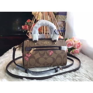 Coach 1497 หมอนจิ๋ว  MICRO ROWAN CROSSBODY ลายผีเสื้อ