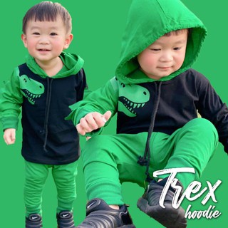 T-Rex Roarrrr Hoodie 
เสื้อฮู้ดแขนยาวแขนหนาม สกรีนลายทีเร็กซ์