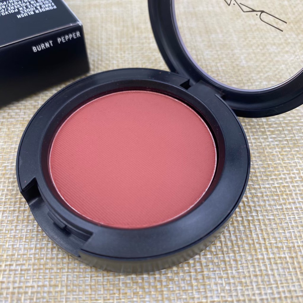 mac powder blush burnt pepper