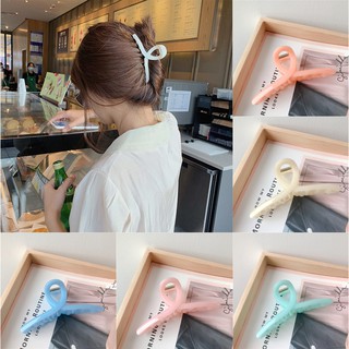 387、New Korean ins girl hair clip elegant simple grab clip cross jelly hair grab clip large wash clip hair accessories
