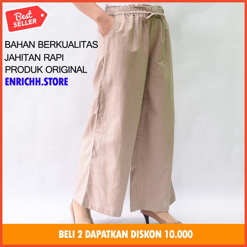 Katun ผู้หญิง & 39; S TROUSERS CULOT สําหรับเด็กผู้หญิงผ้าฝ้ายสํานักงาน COLLEGE WORK K3R5 ใหม่ล่าสุด