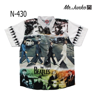 ⚡ ส่งฟรี⚡เสื้อเชิ้ต งานต่อลาย ผ้านิ่ม ใส่สบายไม่ร้อน Mr-Junko N-430