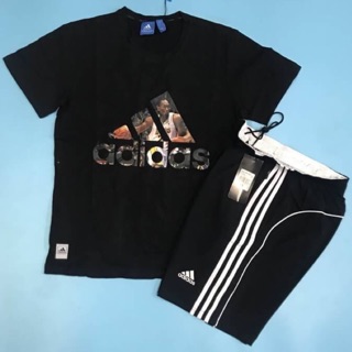 ชุดออกกำลังกายผู้ชาย Set Adidas เสื้อ กางเกง ชุดออกกำลังกายแท้ ส่งฟรี