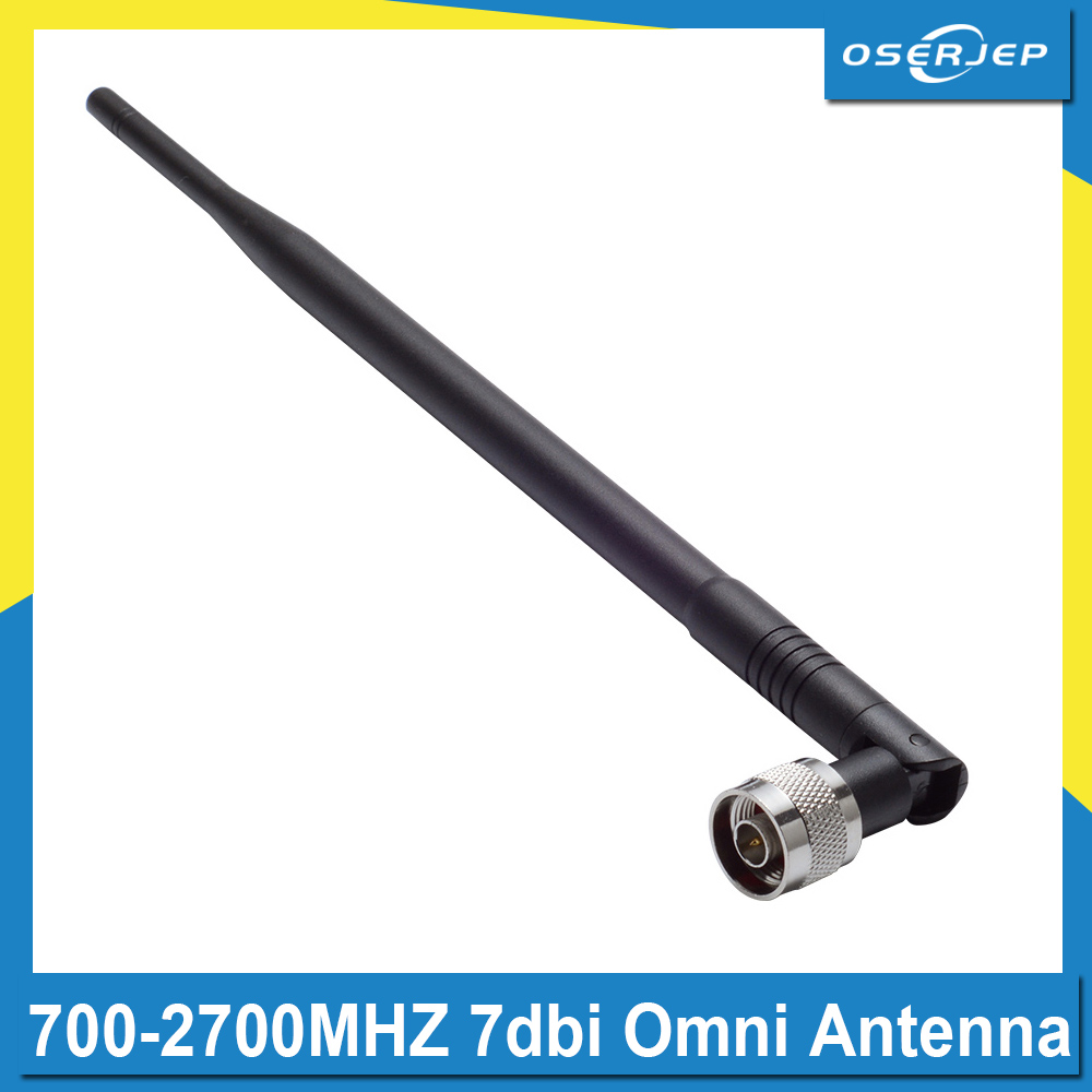 เสาอากาศกลางแจ้ง 7dbi N-Male Whip Antenna เสาอากาศรอบทิศทางสําหรับสัญญาณ Booster, พร้อม NFemaleConne