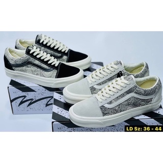 🆕รองเท้า Vans Old Skool Skull black white🛒🛍รองเท้าผ้าใบผู้หญิง ผู้ชาย งาน hiend   #size 36-44