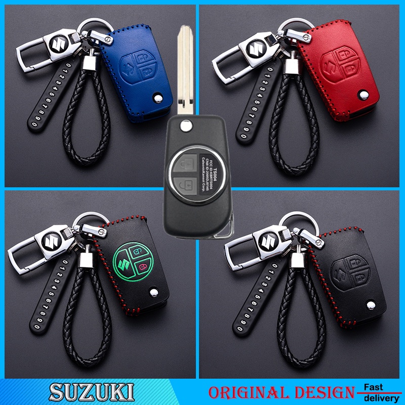 เคสกุญแจรถยนต์ซูซุกิเซียส ปี2018แบบพับ กรอบกุญแจพับ SUZUKI กุญแจร่องเดี่ยว ย้ายง่าย ตรงบล็อค สวยงาม Swift, Celerio, Ertika, Ciaz 🎊