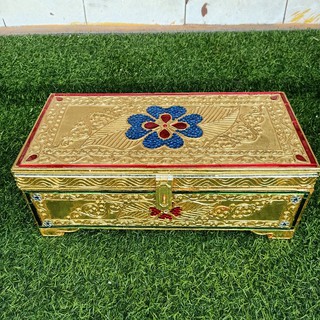 หีบทอง หีบ หีบคัมภีร์ กล่องสมบัติ จิวเวลรี่ หีบไม้ หีบ กล่องไม้ Jewelry wooden box