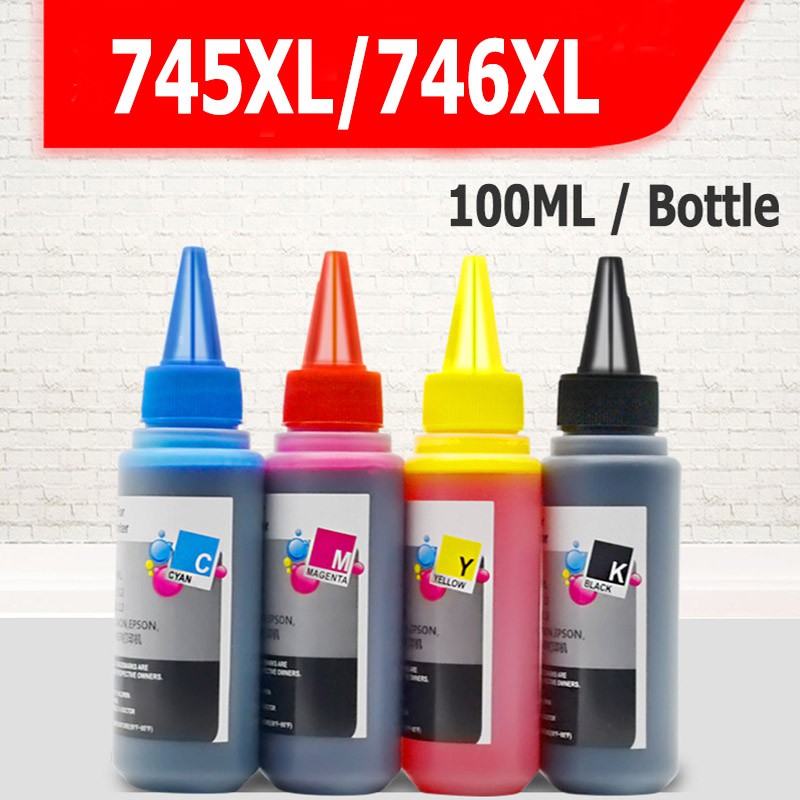 pg 745 cl 746 หมึก pg745 cl746 ดำ pg745xl cl746xl หมึกรีฟิลใช้ได้กับ Canon MG3070S  / MG3077 / IP287