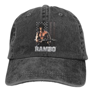 หมวกแก๊ป ลายธงชาติทหาร Rambo Stallone Usa สไตล์เรโทร สําหรับผู้ชาย XY