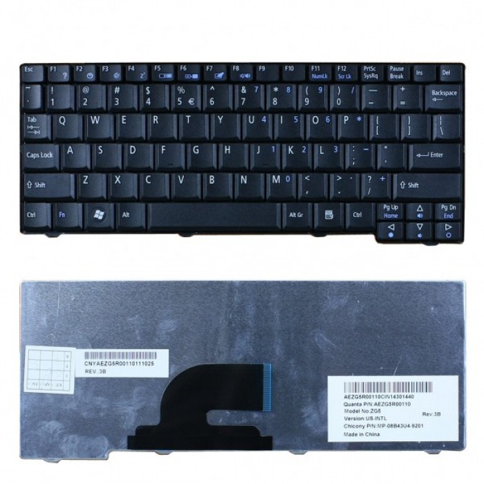 คีย์บอร์ดแล็ปท็อป สําหรับ Acer Aspire One D250 AOD250 Laptop Series KAV10