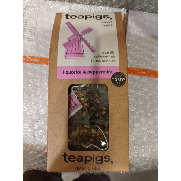 Teapigs Liqurice And Peppermint ชาดำปรุงสำเร็จรูปผสม ชะเอม และ สาระเเหน่ ชนิดใบ 45 กรัม ราคาสุดฟิน