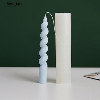 [SEY] แม่พิมพ์ซิลิโคน รูปเทียน 3D แบบเกลียวยาว DIY สําหรับทําอาหารค่ํา