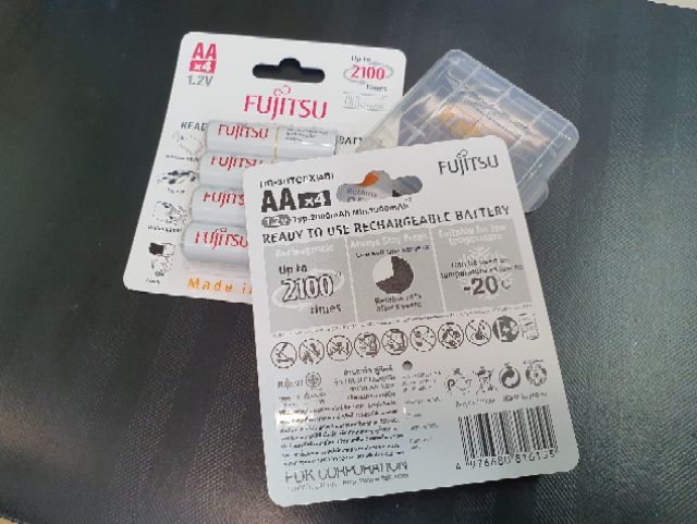 ฟูจิสึถ่านชาร์จFUJITSU/2A-2000mahแผงมี4ก้อน