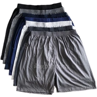 📌ซื้อครบ10แถม1📌กางเกงบ๊อกเซอร์ ผ้านิ่มยืด สีพื้นBoxer M-2XL FL36