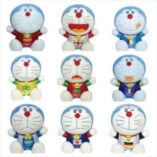 [ล้างสต๊อก] โดเรม่อน : ตุ๊กตา DORAEMON WORLD CUP รุ่น 10 นิ้ว ครบชุด 9 แบบ