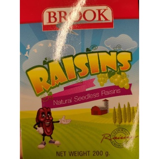 BROOK Natural Seedless RAISINS 200g