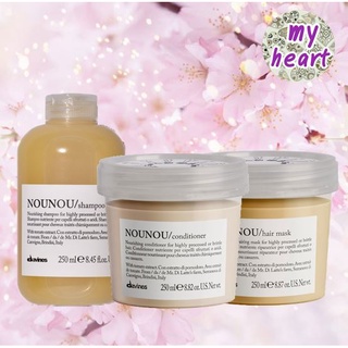 Davines Nounou Shampoo/Conditioner/Hair Mask 250 ml​  แชมพู ครีมนวด มาส์ก สำหรับผมเสีย และเคมีซ้ำซ้อน