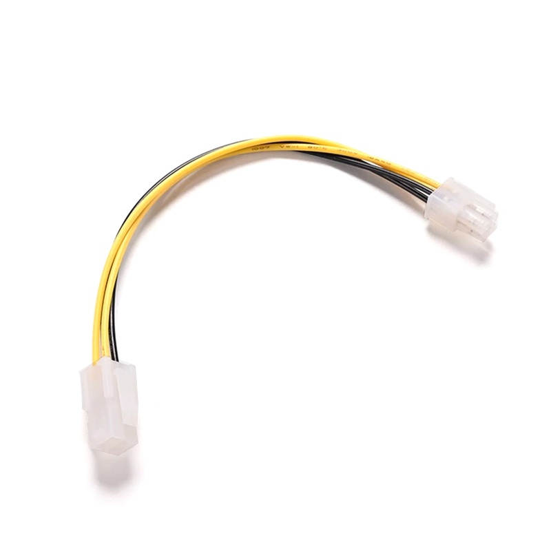 Fun 20 ซม.8 นิ้ว ATX 4 Pin ชาย 4Pin หญิง PC CPU Power Extension อะแดปเตอร์สายไฟเชื่อมต่อ