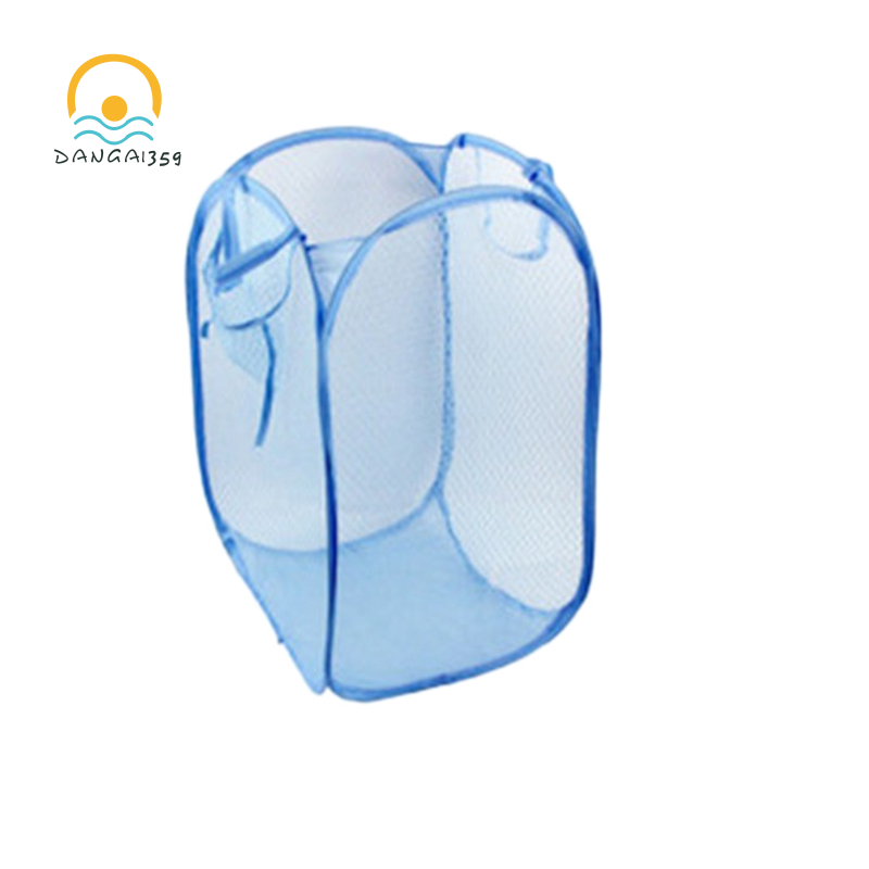 Foldable Color Net Storage Basket Laundry Basket Laundry Basket,Clothes Basket Is Perfect for