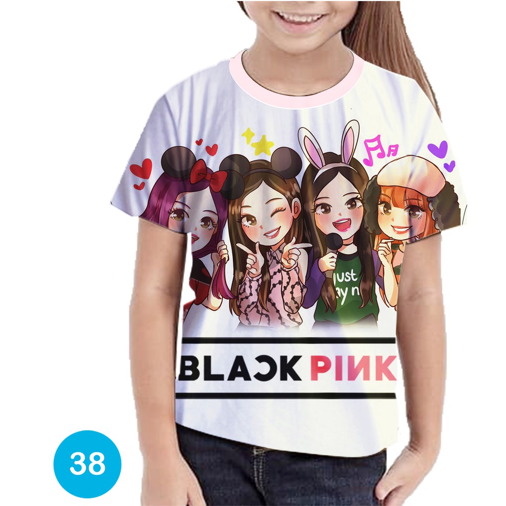 เสื้อยืดพิมพ์ลาย Blackpink Kpop เสื้อผ้าเด็ก 38 | Shopee Thailand