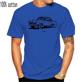 เสื้อยืดผ้าฝ้าย แขนสั้น พิมพ์ลาย La Mpa Gaz 21 Volga Car สไตล์วินเทจ แฟชั่นฤดูใบไม้ผลิ ฤดูใบไม้ร่วง สําหรับผู้ชาย ABpkjm