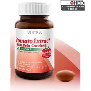 วิสทร้า สารสกัดจากมะเขือเทศ ผสมเบต้าแคโรทีนและวิตามินอี VISTRA TOMATO EXTRACT