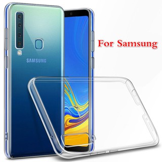 Samsung A01 A3 A5 A6 A6S A7 A8 A8S A9 A12 Star Pro Lite Plus Core 2017 2018 2019 เคสโทรศัพท์ TPU นิ่ม กันกระแทก ใส 0