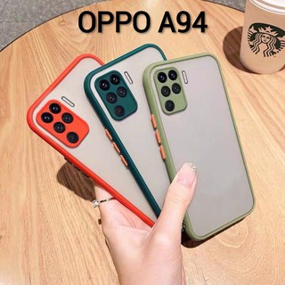 A55พร้​อมส่งในไทย)เคสขอบนิ่มหลังแข็งขุ่นคลุมกล้องOPPO A95 4G/A94/Realme8(5G)4G/Realme8Pro/Realme C25/A54 4G/5G/A74 4G/5G