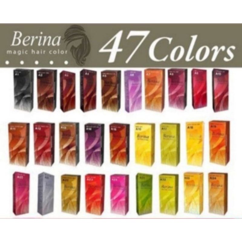 Berina Hair Color เบอรีน่า สีย้อมผม สีผมเบอริน่า A17-A36