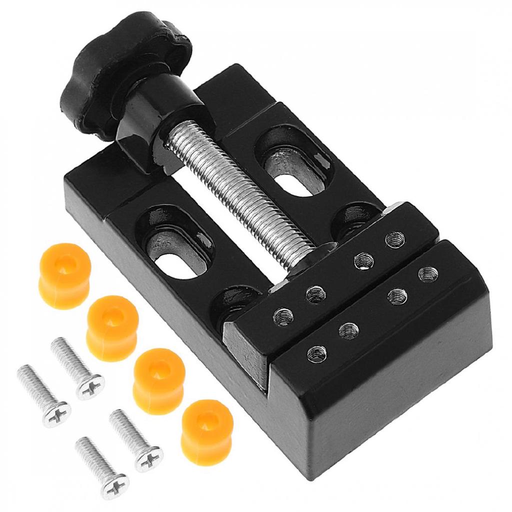 Mini Black  Aluminum Alloy Jaw Bench Clamp Drill