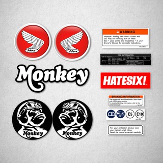 สติกเกอร์รูปลอก ลาย Honda Monkey 125 Z125 Hatesix